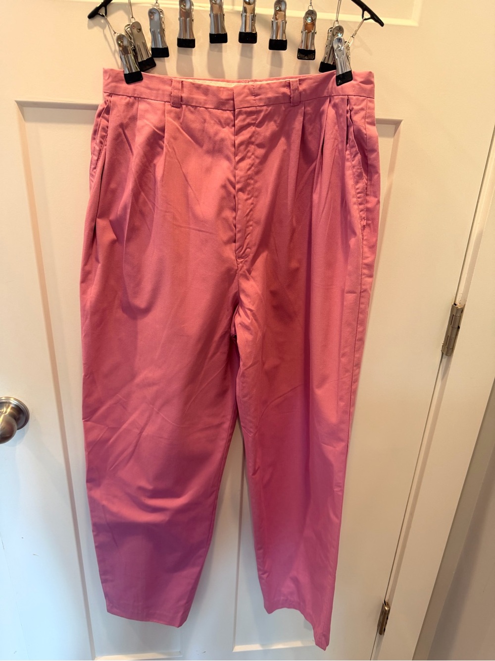 Vintage Unicorn Pink Pleated High Rise Tapered Pants Women’s 28” Waist